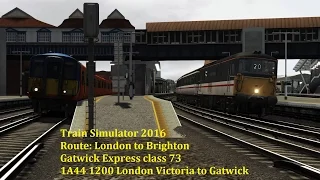 Train Simulator 2016 Lets Play, Gatwick express class 73