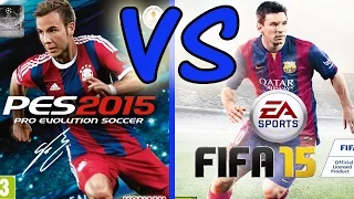FIFA 15 vs PES 2015 / Gameplay & Graphics Review / Differences Analysis + In-Game Examples