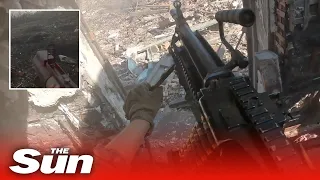 POV footage shows Ukrainian paratroopers liberating village near Bakhmut