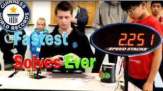 TOP 5 FASTEST RUBIK'S CUBE SOLVES EVER | 3 SECONDS!