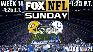 2020 NFL Season - Week 11 - Packers at Colts (Madden 21)