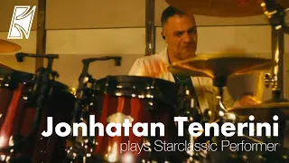Jonhatan Tenerini plays the Limited Edition Starclassic Performer in Crimson Red Waterfall finish.