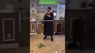 HARRY POTTER PRANK ON PARENTS BY PRETENDING TO BE A HOGWARTS STUDENT #prank #harrypotter