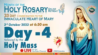 (LIVE) DAY - 4, Holy Rosary Retreat; Immaculate Heart of Mary | Sunday Mass | 3 Oct 2023 | DRCC