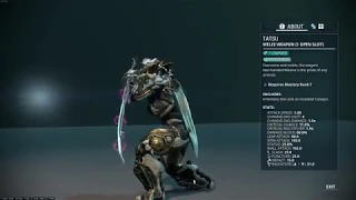 Warframe - How to farm Wise Razor - New 2 Handed Nikana Stance Mod