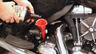 How to: Harley Transmission fluid change | Twin cam touring motorcycle