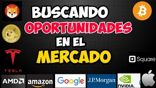 Oportunidades Para Hoy | Continuaremos Cayendo! DOGE, BTC, ETH, TSLA, AMZN, NVDA, AMD, JPM, TSM, FED