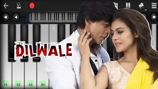 DILWALE  (easy tutorial) on perfect piano How to play piano