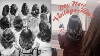 A 1940s Middy Haircut - I Asked My Mom To Cut My Hair!  | Carolina Pinglo