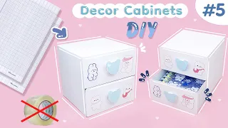 DIY desk Decor cabinet with paper for students | No tape | DIY Decor cabinet / Quyen Sach Nho