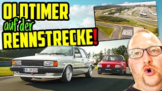 Mit dem OLDTIMER auf die RENNSTRECKE! - Audi 80 Typ 81 - Marco & Auto am LIMIT!