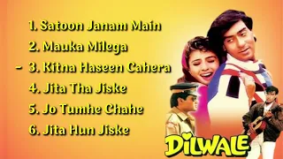 Dilwale Movie All Songs | Hindi Movie Song | Ajay Devgan, Raveena Tandon, Sunil Shetty |