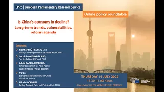 EPRS roundtable: Is China's economy in decline?  Long-term trends, vulnerabilities, reform agenda