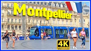 【4K】WALK MONTPELLIER France VIRTUAL WALK 4K video TRAVEL vlog