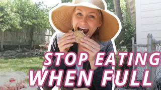 3 EASY TIPS! | How To Stop Eating When You're Full