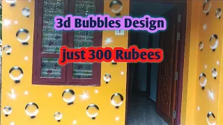 3d Bubbles Wall Design