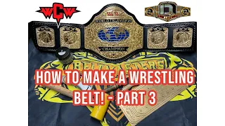 How to make a “Real” leather strap for a Wrestling Belt by dripbelts!  Part 3 - Finishing the Belt
