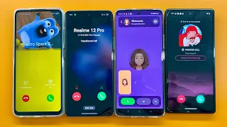 Incoming call sounds on Realme 12pro+Realme 11pro, Google Pixel 6+Tecno go24 TeleGuard Snapchat FAKE