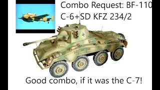 War Thunder: Combo Request: BF-110 C-6 and SD KFZ 234/2. I prefer the C7!