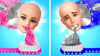 RICO VS POBRE 🤑 ¡Cambio extremo de MUÑECA! Trucos de BELLEZA virales y GADGETS por La La Life GOLD