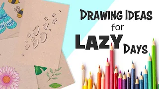 Let's make LAZY art! | Easy art for when you lack motivation