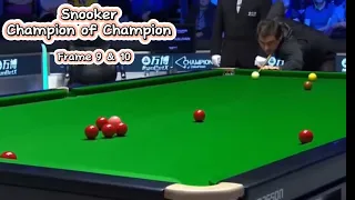 Snooker Champion of Champion Ronnie O’Sullivan vs Kyren Wilson ( frame 10 & 11).