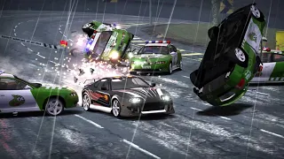 13 minutes of flying police cars and other NFS Most Wanted moments