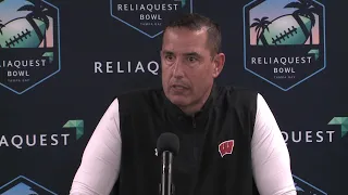 Wisconsin Luke Fickell, LOSS to LSU ReliaQuest Bowl postgame