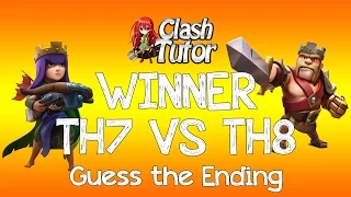 Clash of Clans TH7 VS TH8 Dragon Attack - Winner