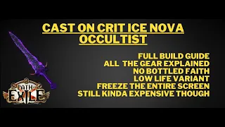 3.16 PoE - Cast on Crit Ice Nova Occultist. Zoom zoom, smooth clear, good boss damage, HERALD POPS!!