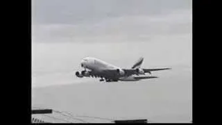 a380 airbus manchester aborted landing 2011 part 1 !!!