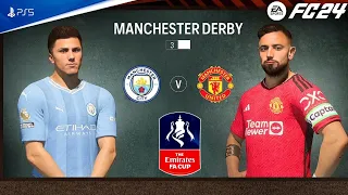 FC 24 - Man City vs Man United | FA Cup Final 2024 Full Match | PS5™ [4K60]