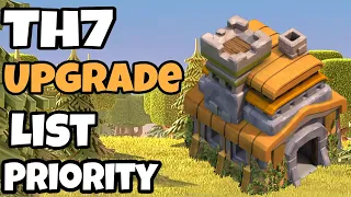 TH7 Upgrade Priority List 2021｜Progress Base with Link
