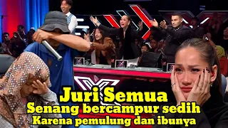 Juri semua senang bercampur sedih 😭😭 karena pemulung dan ibunya bawa lagu ini ?