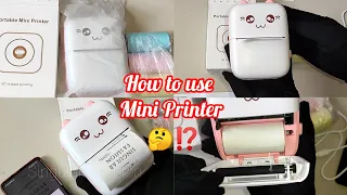 How to Use Mini Thermal Printer ||Mini Portable Wireless Bluetooth Thermal Printer