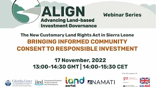 The New Customary Land Rights Act in Sierra Leone