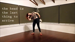 The 4 Footworks of Chicote (Headflick / Headroll). Zouk Technique Training for Ladies