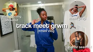TRACK MEET GRWM + mini vlog