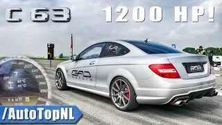 1200HP C63 AMG by GAD Motors | 0-309km/h ONBOARD & 1/2 MILE by AutoTopNL