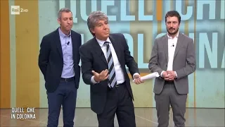 Paolo Del Debbio in "Quelli che in colonna" - Quelli che il calcio 08/04/2018