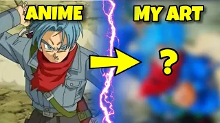 Drawing Future TRUNKS from Dragon Ball Super but BADASS!