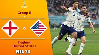 АНГЛІЯ - США. НЕ РЕАЛЬНИЙ МАТЧ. World Cup Group B. England vs USA match football fifa 23.