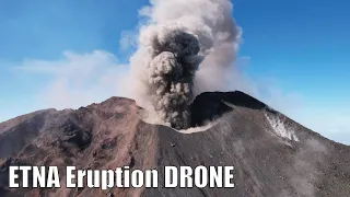 Etna Eruption – Spectacular Drone View