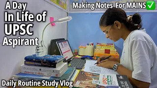 UPSC Mains Preparation Vlog | A Day in the Life of UPSC Aspirant | UPSC STUDY VLOG #upsc #studyvlog