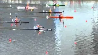 Junior women K1 Final A - 500m - European Canoe Sprint Championships in Moscow 2010.mp4