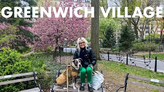 New York City LIVE Walking Greenwich Village Spring Blooms