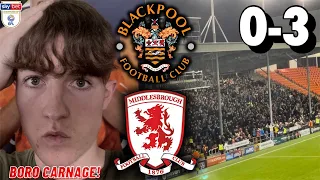 3,000+ BORO FANS GO MENTAL AT BLOOMFIELD ROAD! BLACKPOOL 0-3 MIDDLESBROUGH