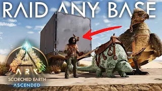 HOW TO WIPE ANY LAND BASE IN ARK IN SECONDS! BROKEN!!!! PTW!!!