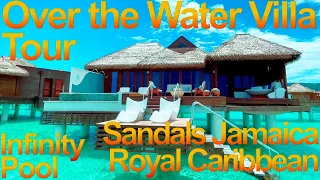 Over the Water Butler Villa with Infinity Pool Snorkeling 4K Tour - Sandals Royal Caribbean Jamaica