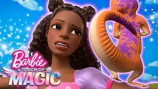 Barbie Tries To Escape Banishment Island & Will the Wizard Lizard! |Barbie A Touch Of Magic Season 2